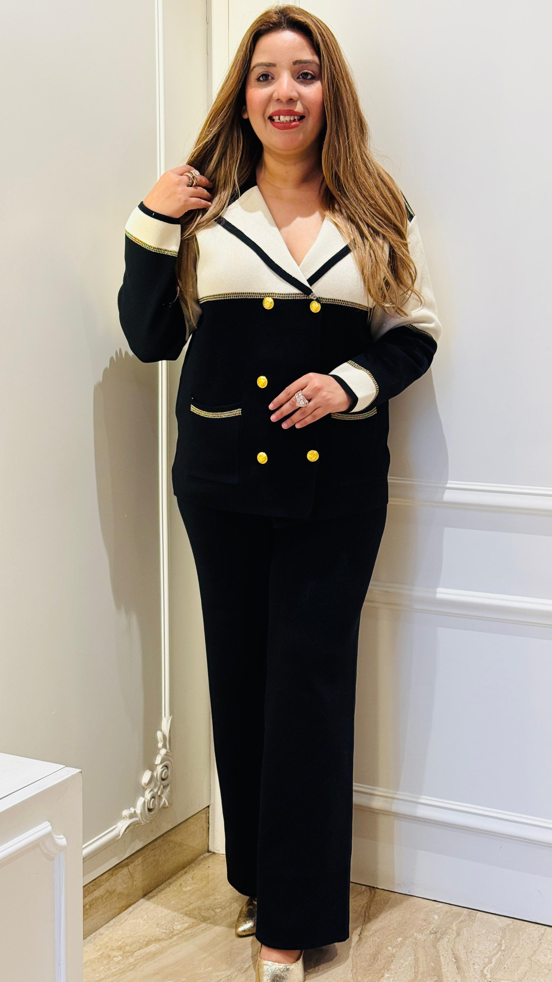Black & White Stretch Cord Set